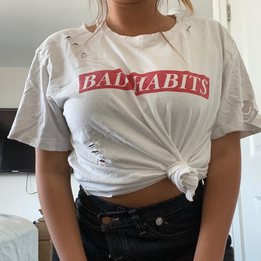 Bad habits white top
